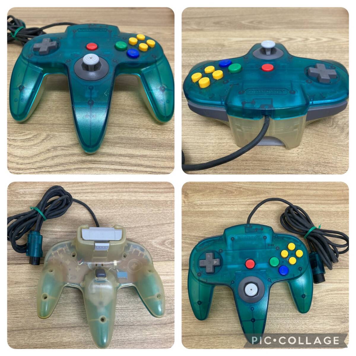 [4-1]NINTENDO64 NUS-001 NUS-005 任天堂 クリアブルー コントローラー ソフトの画像5