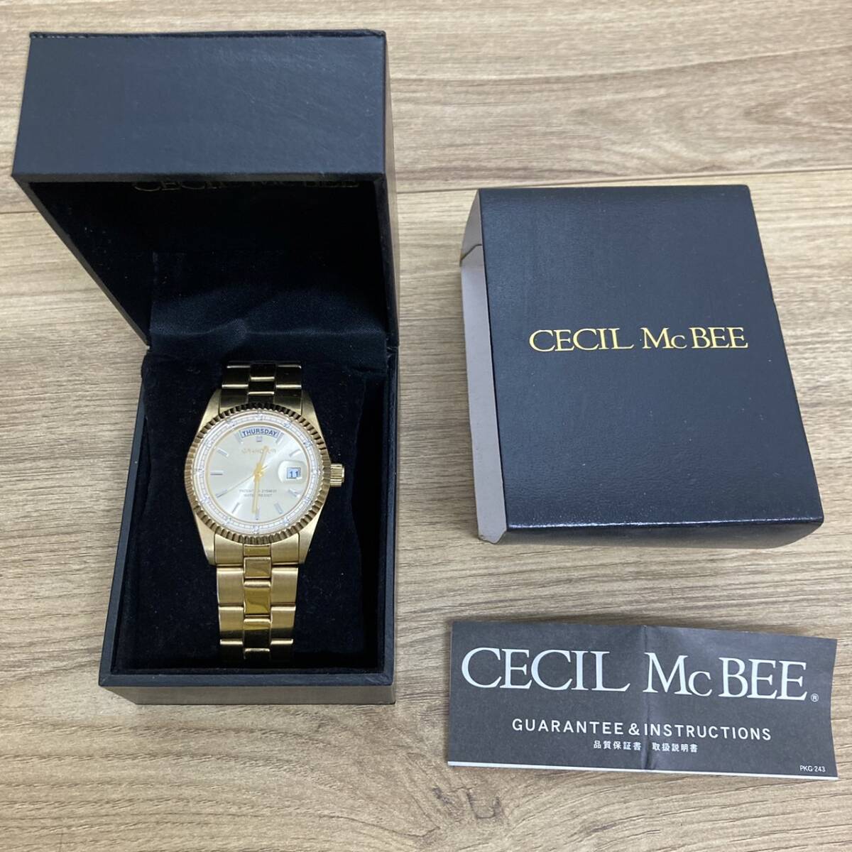 [4-103]CECIL McBEE 腕時計 GSX028 セシルマクビー ジャンク_画像1