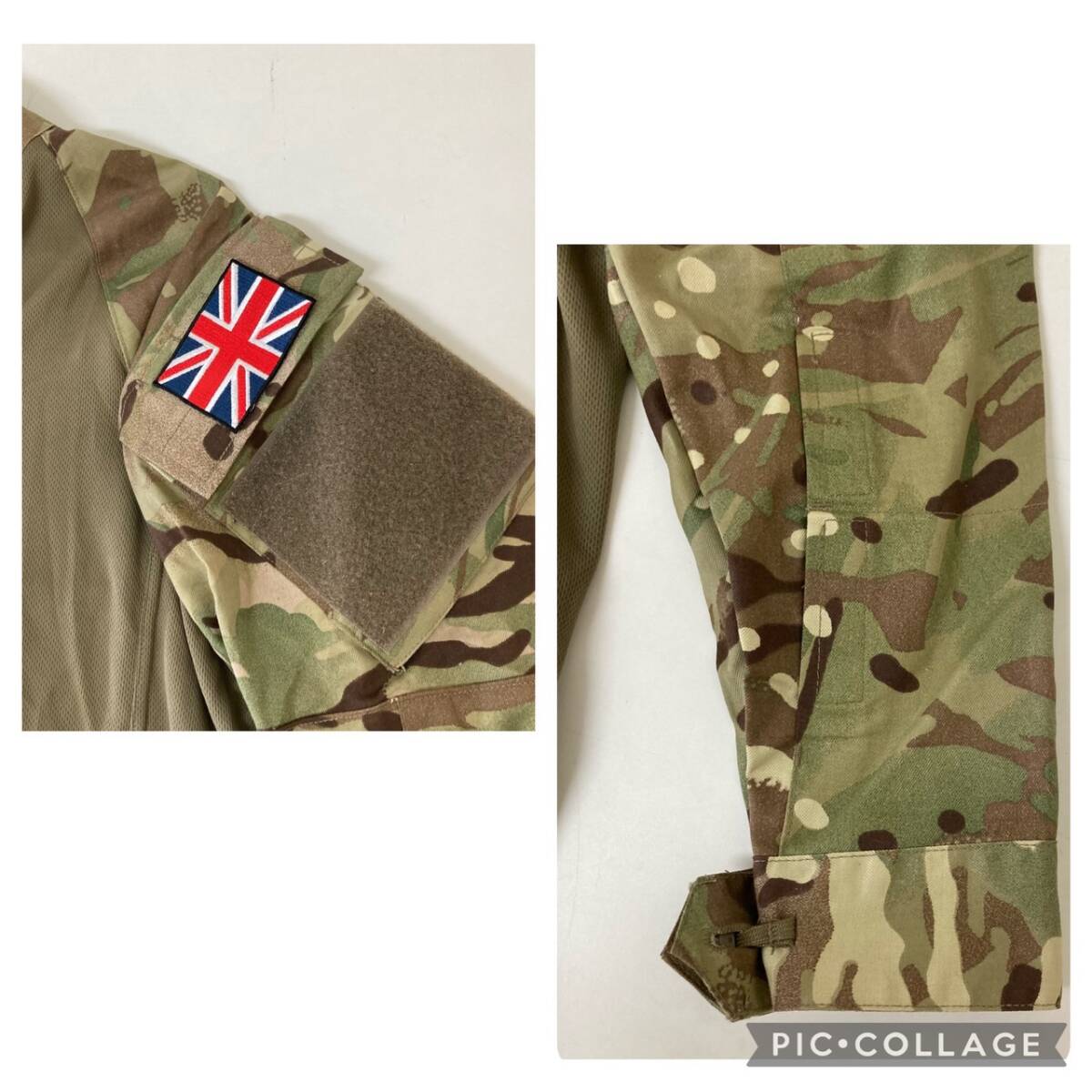 [4-125] Англия армия combat рубашка с длинным рукавом MTP камуфляж UBACS молния сетка 160/80 размер S[ takkyubin (доставка на дом) compact ]