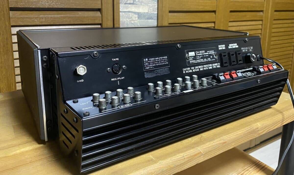 極希少　サンスイ　QA-6000 4ch 2ch アンプ　極美品　SANSUI アンプ　通電確認済み　_画像7