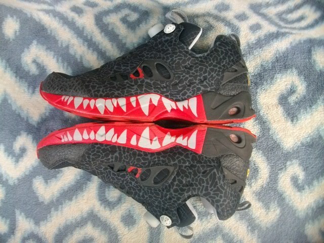 REEBOK INSTA PUMP FURY ROAD 30cm US12 黒赤 極美品 リーボック ゴジラ GODZILLA インスタ ポンプ フューリー ロード_画像9