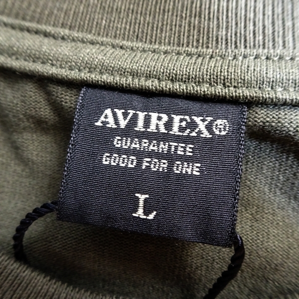 AVIREX アヴィレックス 新品 サンダーバーズ 刺繍ワッペン パッチ プリント ミリタリー 綿混 半袖 Tシャツ 3134052 310 L ▲015▼kkf297usの画像6