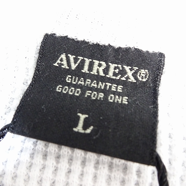 AVIREX アヴィレックス 新品 USAF ミリタリー サーマル素材 ワッフル生地 クルーネック 半袖 Tシャツ 3134054 030 M ▲011▼kkf253usの画像6