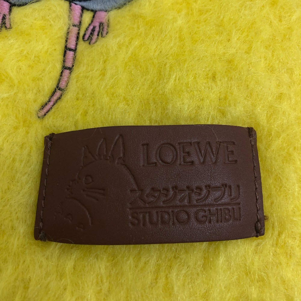 LOEWE/ロエベ スタジオジブリ モヘア ナイロン マフラー イエロー レディース ブランド