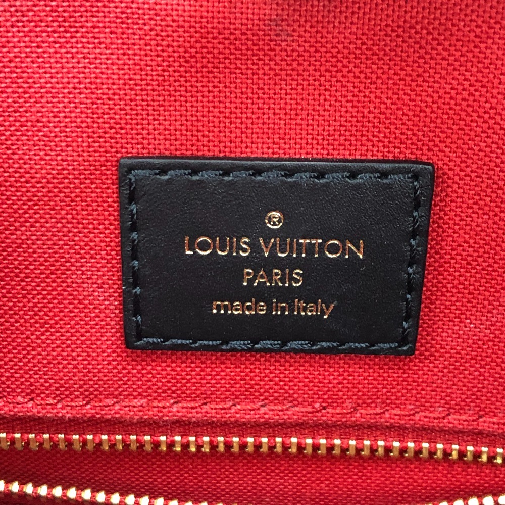 LOUIS VUITTON/ルイヴィトン ビトン M45321 オンザゴーMM モノグラム ジャイアント リバース レザー ハンドバッグ_画像8