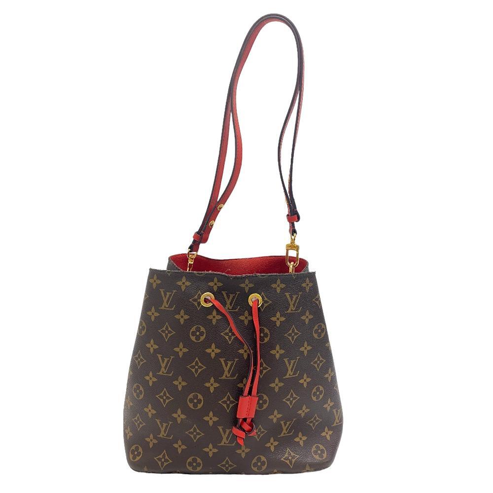 LOUIS VUITTON/ルイヴィトン ビトン M44021 ネオノエ モノグラム レザー ショルダーバッグ ブラウン レディース ブランド_画像3