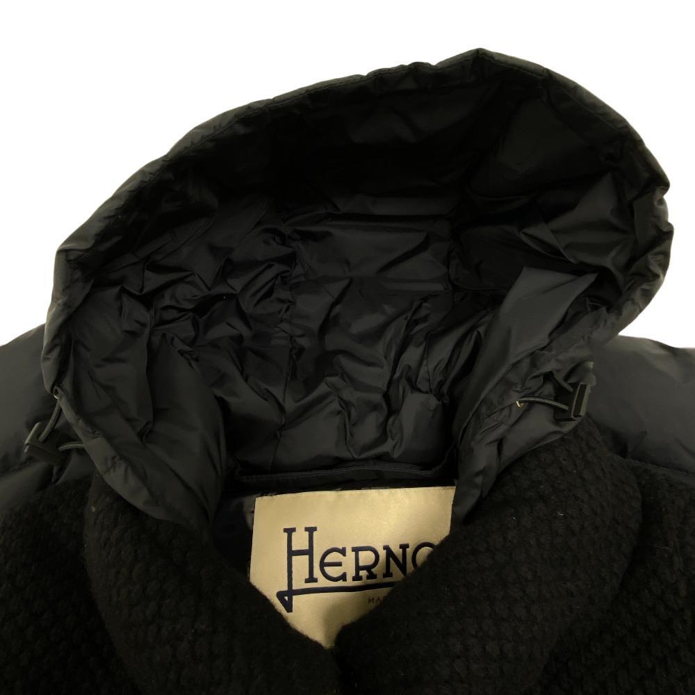 HERNO/ヘルノ PI0822D 38 ウール ダウンジャケット ブラック レディース ブランド