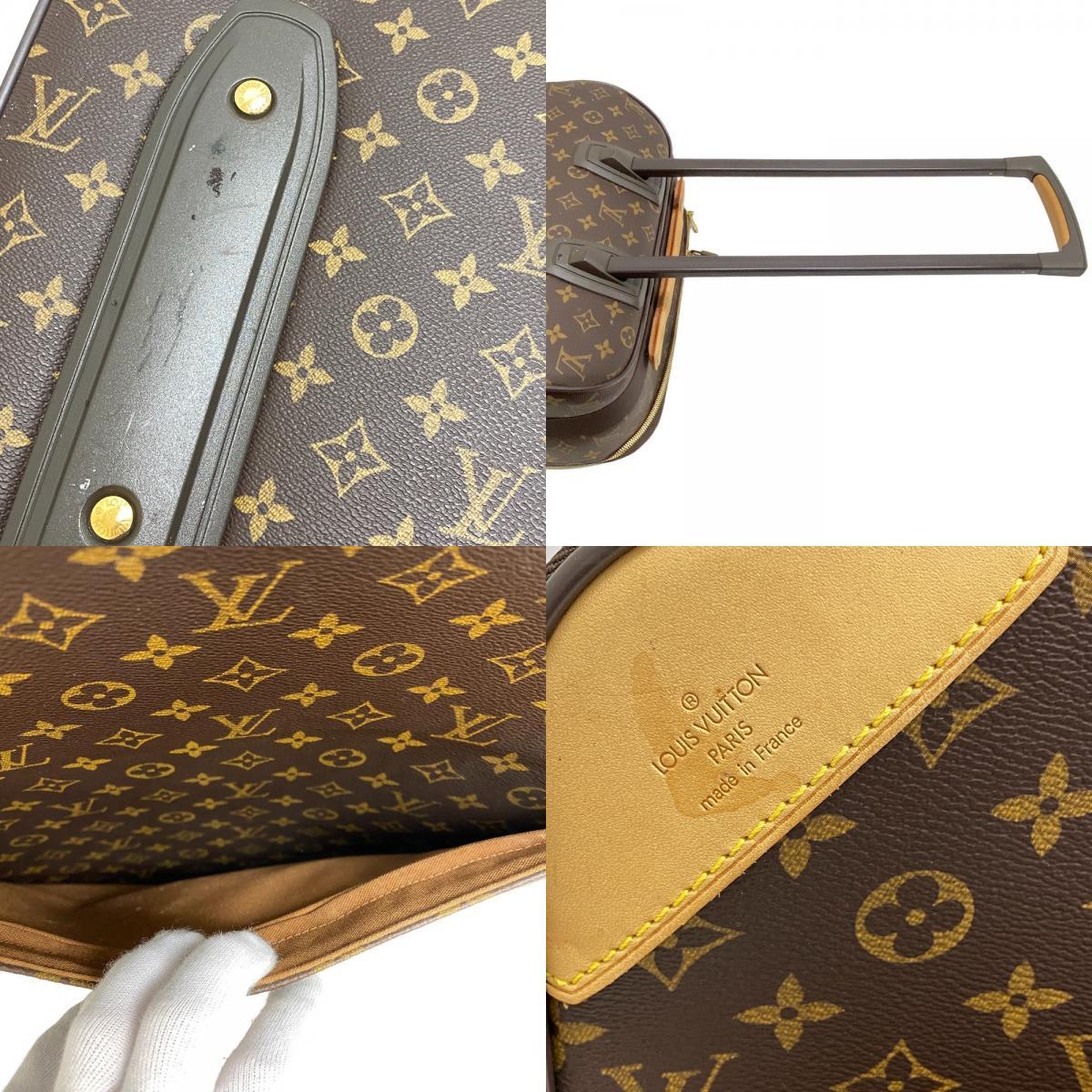 LOUIS VUITTON/ルイヴィトン ビトン M23294 ぺガス55 キャリーケース モノグラム レザー スーツケース ブラウン ユニセックス ブランド_画像8