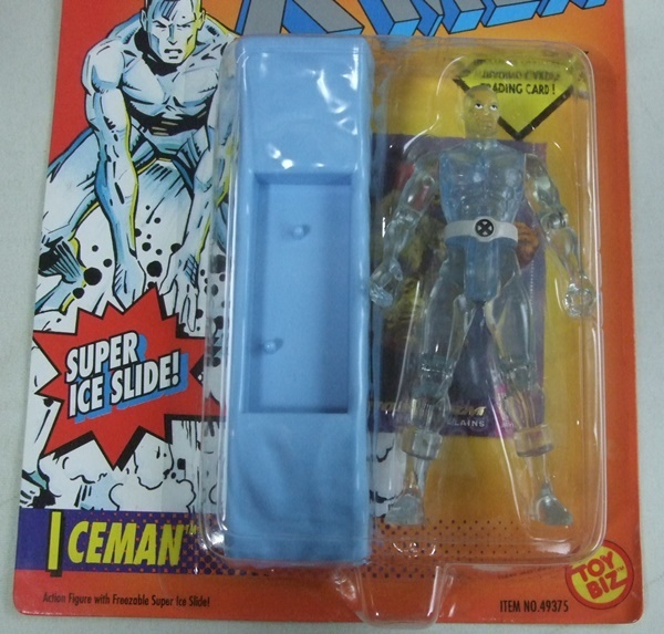 VINTAGE 90s MARVEL X men X-MEN Iceman ICEMAN фигурка * кукла нераспечатанный товар TOY-BIZ Vintage ma- bell 