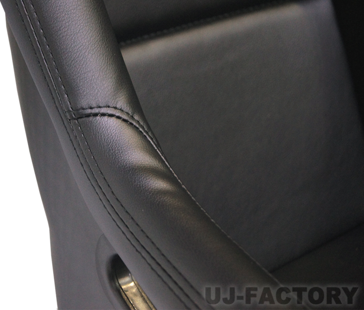 【即納！】★RECARO SP-Gタイプ（SPGタイプ）フルバケットシート/PUレザー・ブラック【1脚】★リブ構造で強度を確保！人気モデル♪の画像6