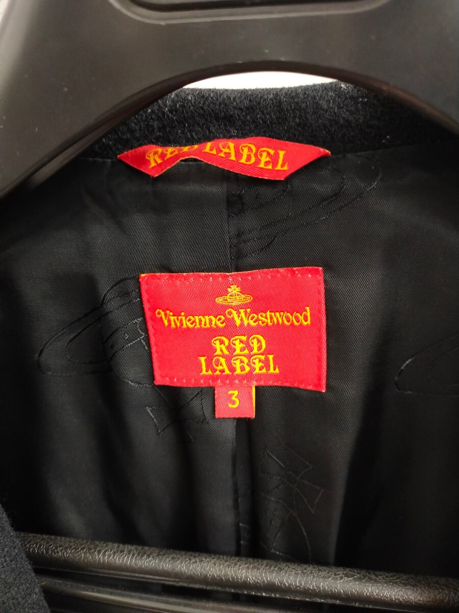 1円〜☆Vivienne Westwood RED LABEL ラブジャケット ブラック サイズ：3 (EC) ジャケットの画像2
