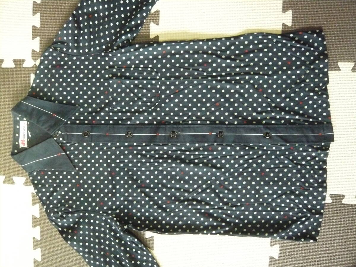 HARBINGER 長袖プリントシャツ 素材綿100％ サイズ表記Mの画像3