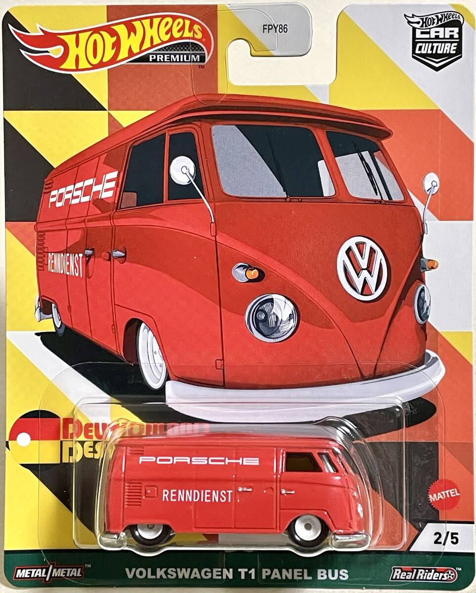 ホットウィール（ HOT WHEELS ）CAR CULTURE【 Deutschland Design 】フォルクスワーゲン T1 パネルバスの画像1