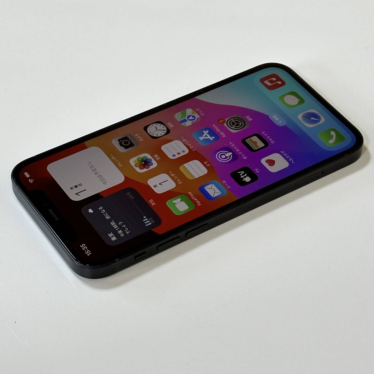 Apple SIMフリー iPhone 12 ブラック 64GB MGHN3J/A iOS17.4.1 アクティベーションロック解除済の画像7