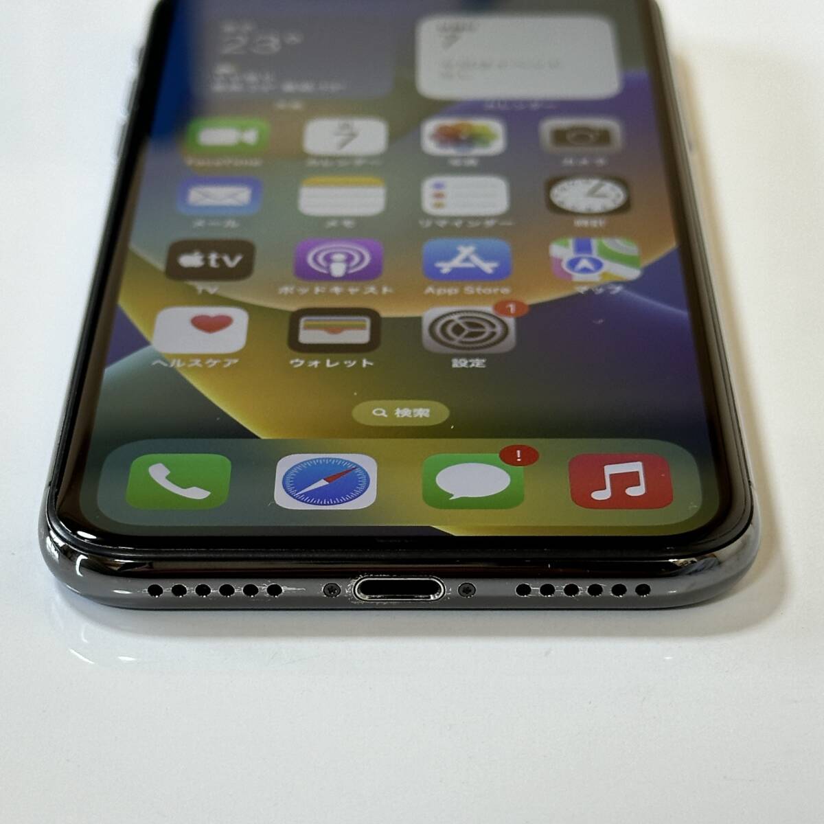 SIMフリー iPhone X スペースグレイ 256GB MQC12J/A バッテリー最大容量100％ アクティベーションロック解除済の画像7