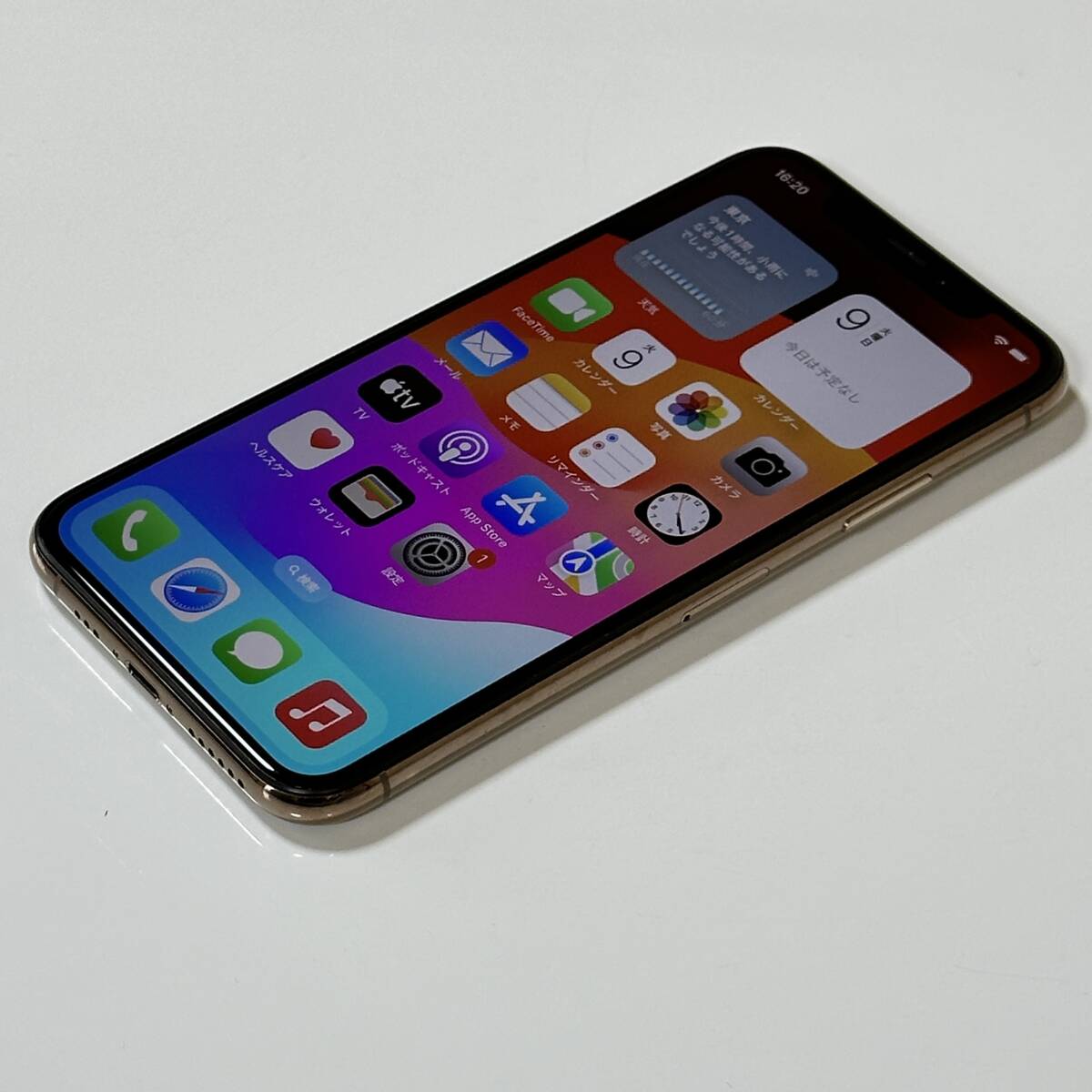 Apple SIMフリー iPhone Xs ゴールド 256GB MTE22J/A iOS17.4.1 アクティベーションロック解除済の画像6