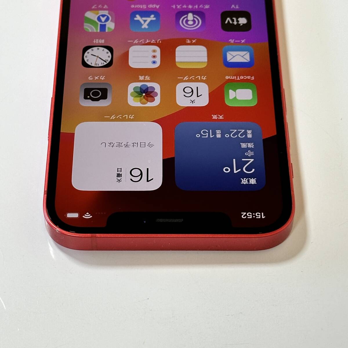 SIMフリー iPhone 12 (PRODUCT)RED Special Edition 64GB MGHQ3J/A バッテリー最大容量85％ アクティベーションロック解除済の画像8