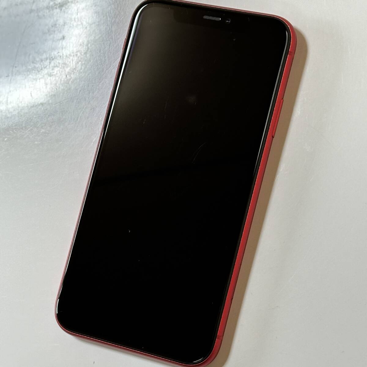 SIMフリー iPhone 11 (PRODUCT)RED Special Edition 64GB MWLV2J/A バッテリー最大容量81％ アクティベーションロック解除済の画像5