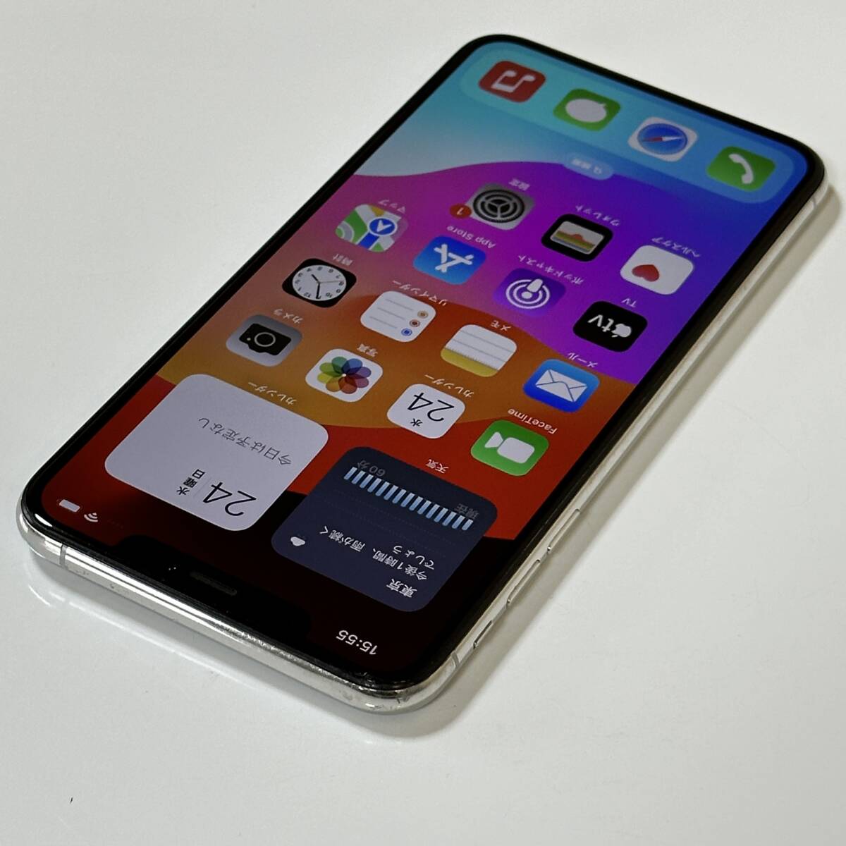 SIMフリー iPhone Xs Max シルバー 64GB MT6R2J/A バッテリー最大容量83％ アクティベーションロック解除済の画像7