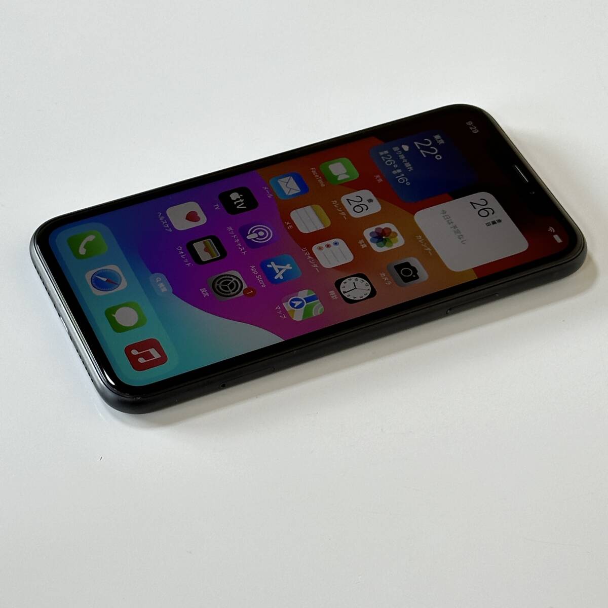 SIMフリー iPhone XR ブラック 128GB MT0G2J/A バッテリー最大容量80％ アクティベーションロック解除済の画像5