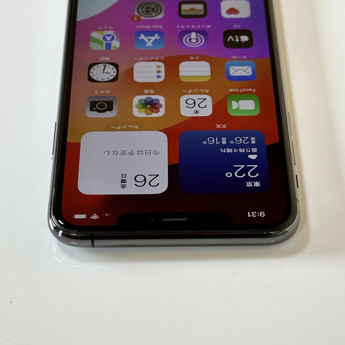 SIMフリー iPhone 11 Pro Max スペースグレイ 64GB MWHD2J/A バッテリー最大容量85％ アクティベーションロック解除済の画像9