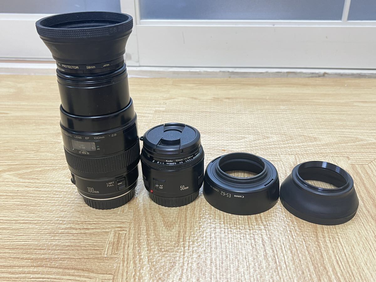 Canon キャノン EOS 6D レンズ LENS EF-50mm EF-100mm 充電器LC-E6の画像8