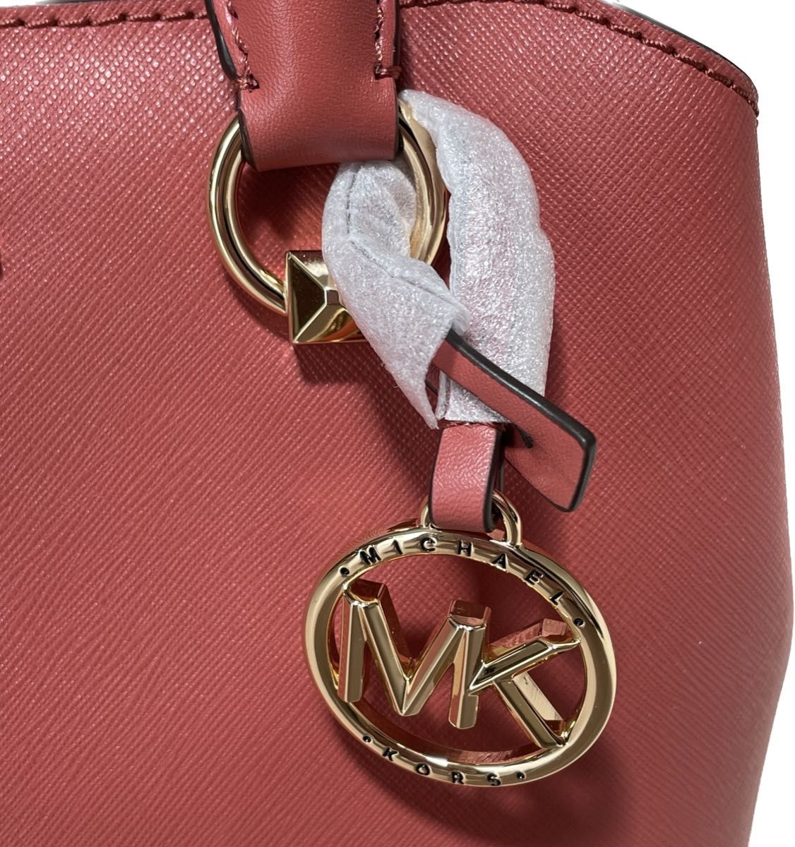 【美品】マイケルコース  MICHAEL KORS 2way ショルダーバッグ サッチェル スモール シナモン