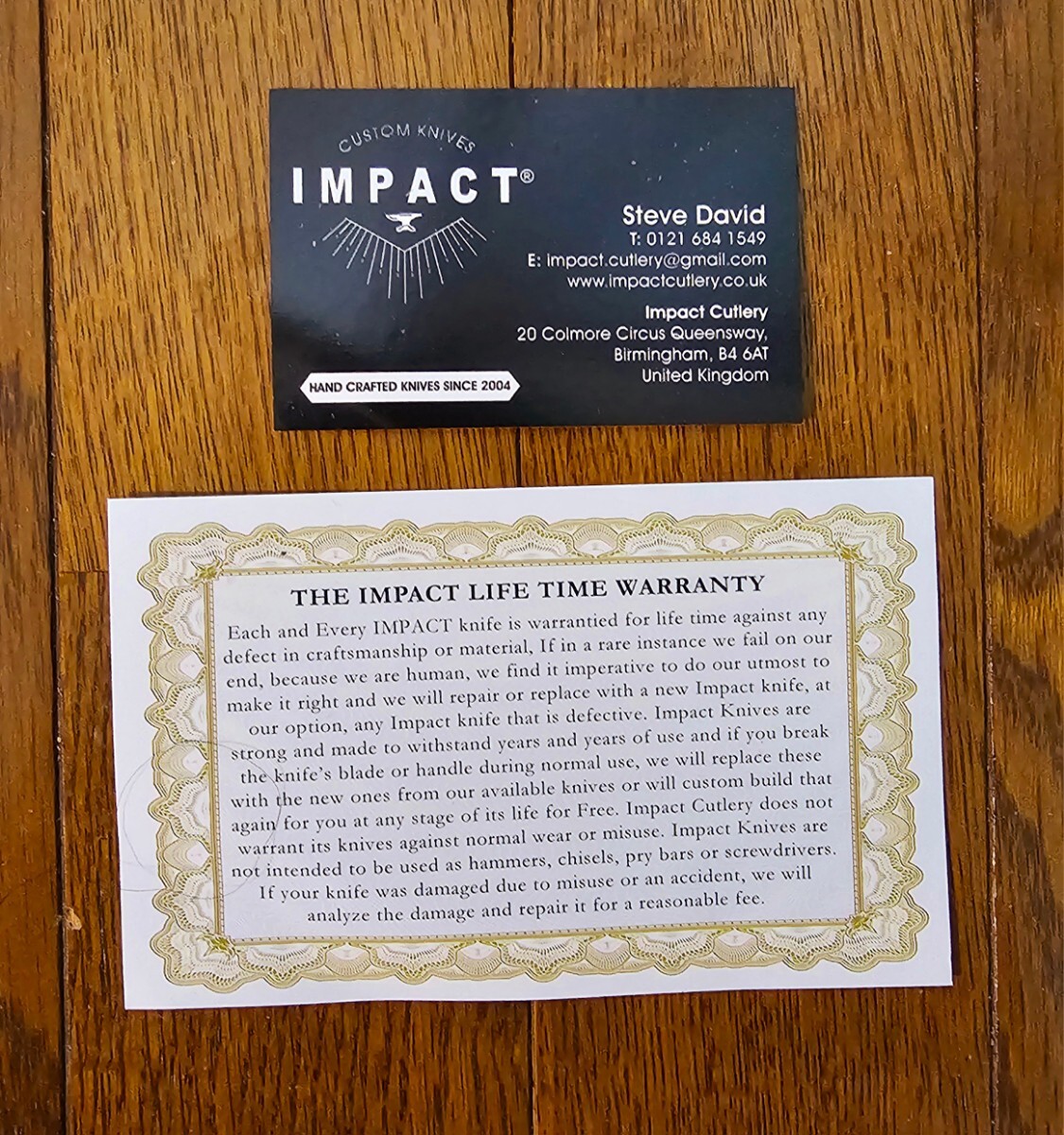 8050円 イギリス IMPACT社製 カスタム ナイフ 大型サバイバル 8050円 イギリス IMPACT社製 カスタム ナイフ 大型サバイバル