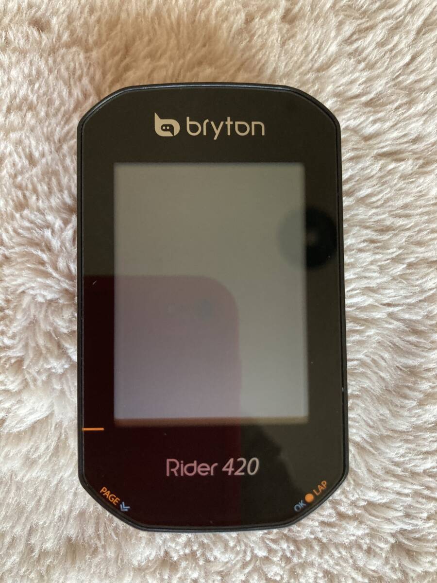 【中古】ブライトン Bryton ライダー Rider 420 サイクルコンピューター GPS Bike Computer 起動確認済の画像1