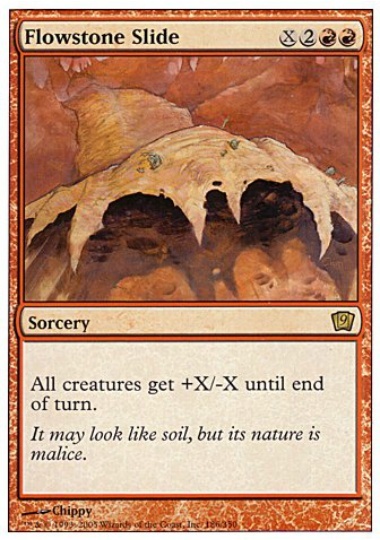 MTG　流動石の山崩れ　在庫英1枚まで　9ED　★他多数出品中_画像1