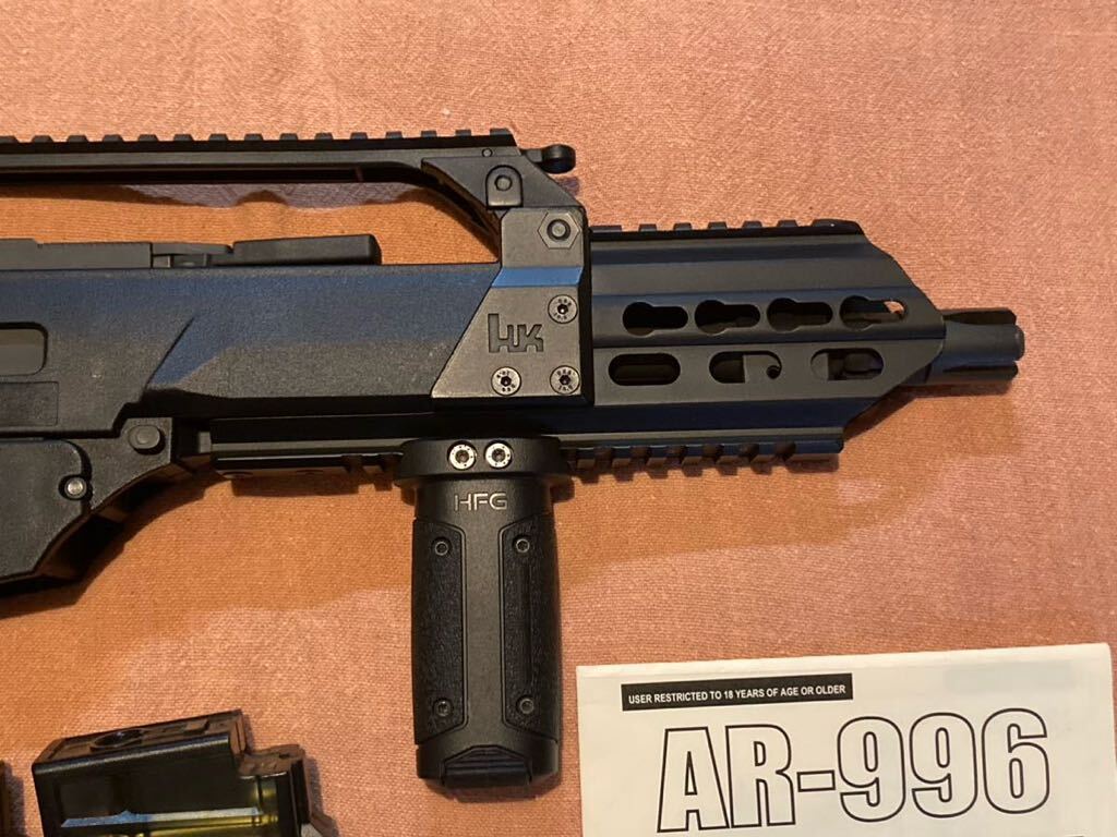 ARES HK G36C カスタム EFCS搭載 電動ガン アレス 実物ヘラアームズフォアグリップ付 多弾マガジン付属 ブローバックの画像6