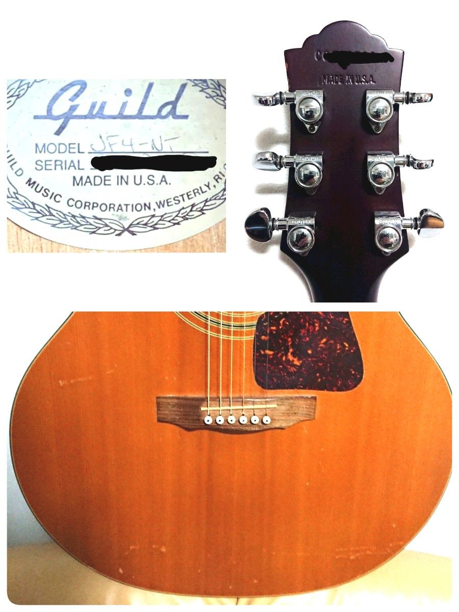 GUILD JF4 NAT ギルド 1993年製 ジャンボモデル アコースティックギター Made in USA  ハードケース付