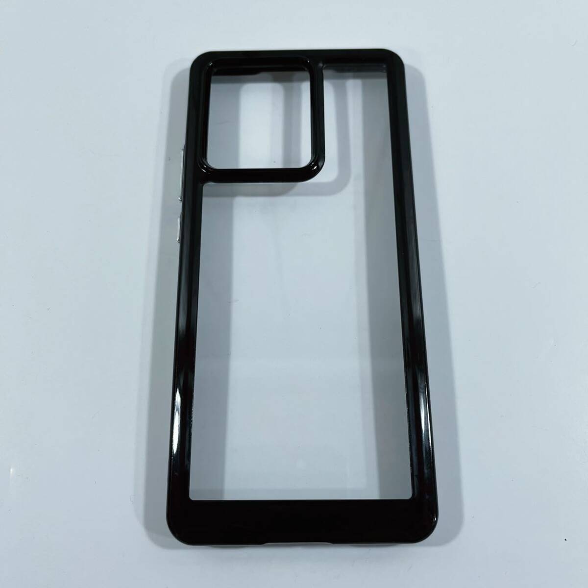 FINON Motorola Edge40 ケース カバー スマホケース クリア ハイブリッド ケース 指紋認証可能モデル 耐衝撃 シンプル (ブラック)の画像8