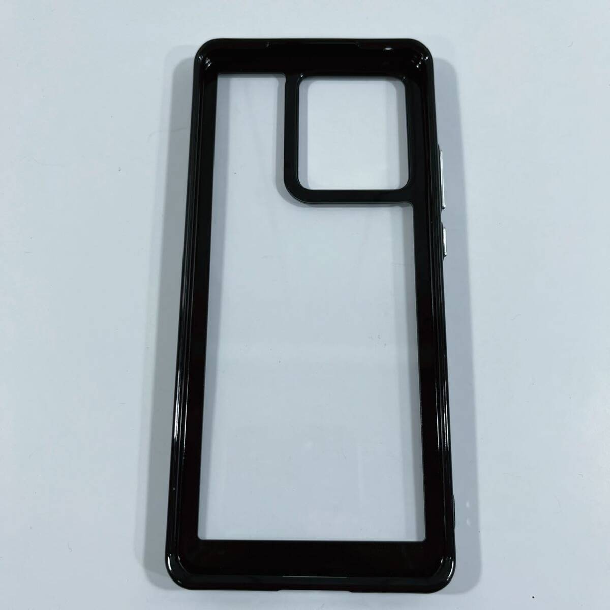 FINON Motorola Edge40 ケース カバー スマホケース クリア ハイブリッド ケース 指紋認証可能モデル 耐衝撃 シンプル (ブラック)の画像9
