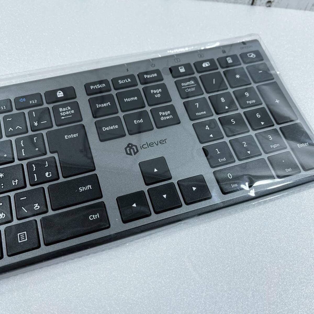 iClever キーボードワイヤレスキーボードマウスセット日本語JIS配列 超薄型 type c充電 フルサイズ テンキー付 マウス3段調節 DPI 無線2.4G_画像10