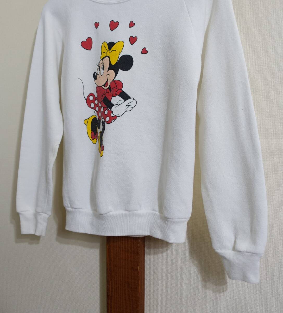 1980'S VINTAGE USA古着★DISNEY/ディズニー◆スウェット トレーナー Minnie Mouse ミニーマウス MADE IN USA アメリカ製の画像4