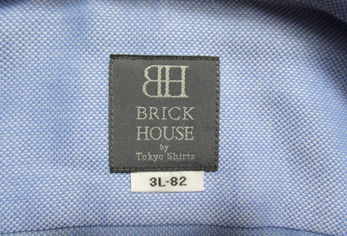未使用品 3Lサイズ★BRICK HOUSE/ブリックハウス◆シャツ ボタンダウン ブルー HOT-II 高機能素材 ウォームビズ オンオフ両用の画像5