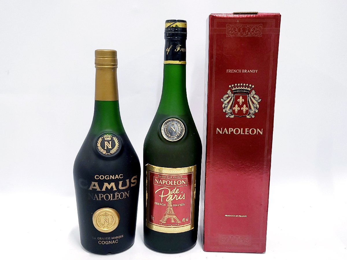 CAMUS NAPOLEON カミュ ナポレオン/Chabot シャボー/MARQUIS DE MONTESQUIOU マルキ・ド・モンテスキュー/de Paris 洋酒 古酒 M121N.の画像2