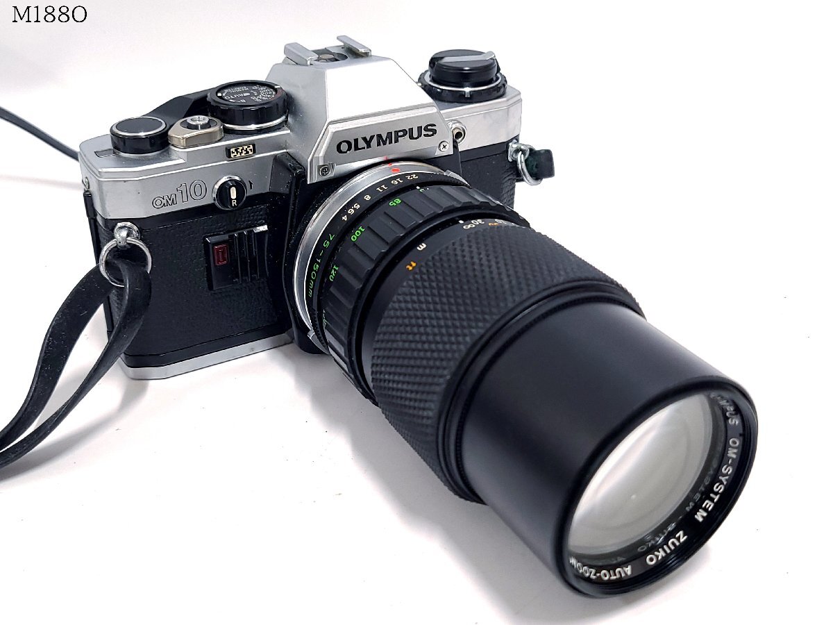 OLYMPUS OM10 OM-SYSTEM ZUIKO AUTO-ZOOM 1:4 f=75-150mm オリンパス 一眼レフ フィルムカメラ ボディ レンズ M188OB_画像1