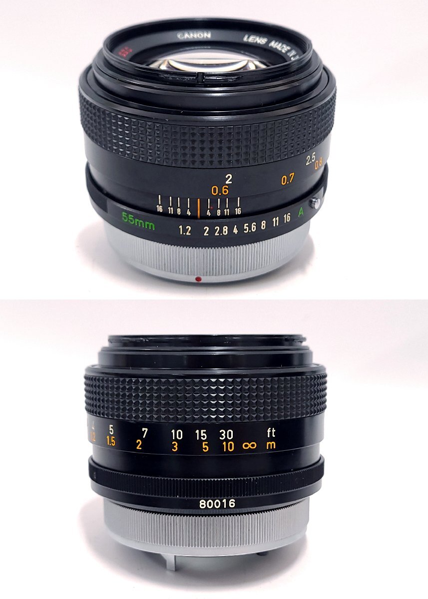 Canon キャノン F-1 LENS FD 55mm 1:1.2 S.S.C. 一眼レフ フィルムカメラ ボディ レンズ レザーケース M178OBの画像8