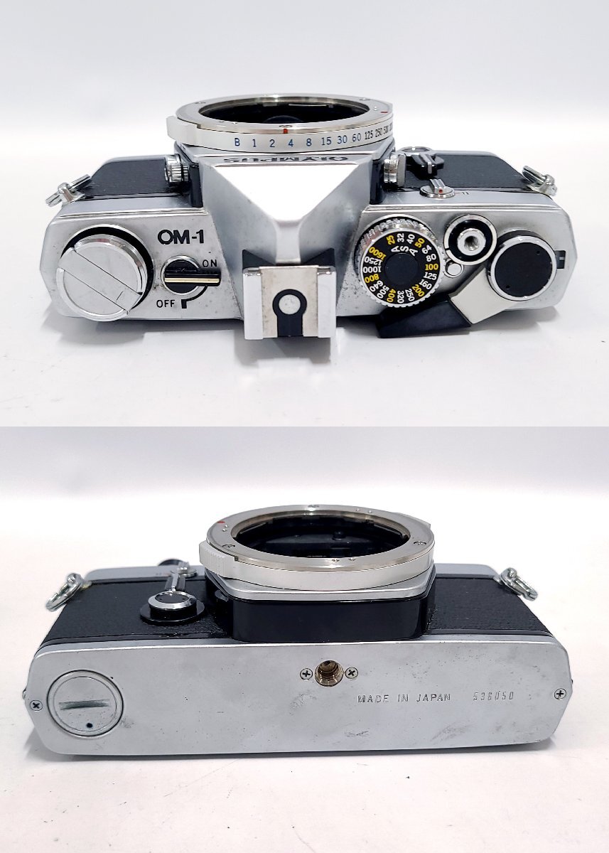 OLYMPUS OM-1 OM-SYSTEM F.ZUIKO AUTO-S 1:1.8 f=50mm オリンパス 一眼レフ フィルムカメラ ボディ レンズ シャッター可 現状品 M210NA_画像3
