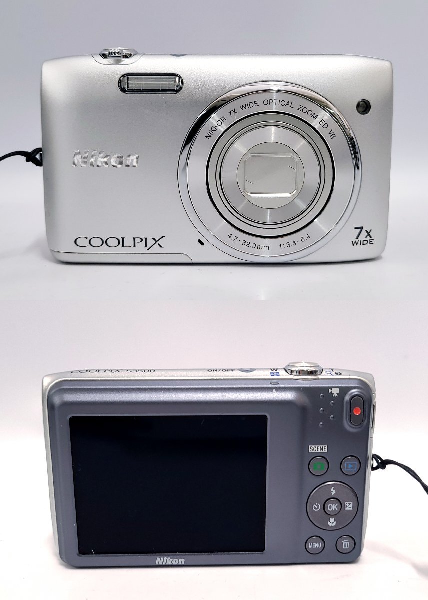 Nikon ニコン COOLPIX S3500 クールピックス コンパクトデジタルカメラ 動作未確認 元箱付き M204OAの画像2
