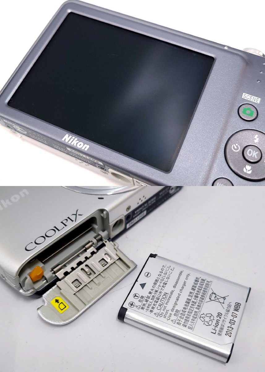 Nikon ニコン COOLPIX S3500 クールピックス コンパクトデジタルカメラ 動作未確認 元箱付き M204OAの画像5