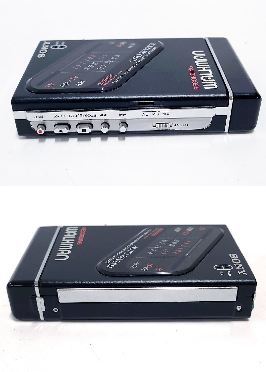 SONY ソニー RECORDING WALKMAN ウォークマン WM-F203 ラジオ カセットレコーダー カセットテープ 通電可 現状品 M215OA_画像3