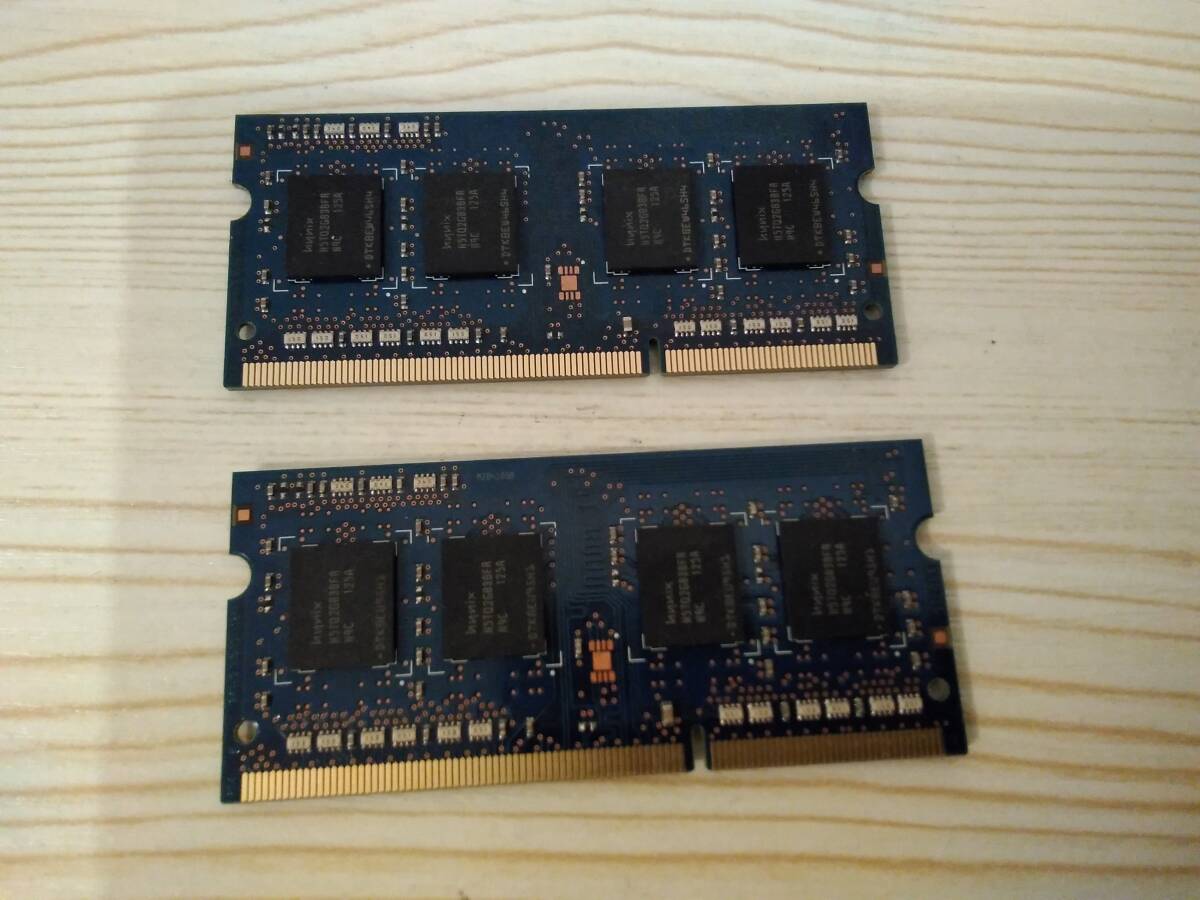 中古 Hynix 1R×8 PC3-10600S-9-10-B1 メモリ 4GB(2GB×2)_画像2