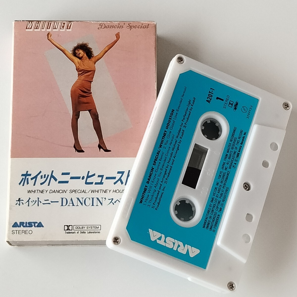 【カセットテープ】ホイットニー・ヒューストン/DANCIN' スペシャル(A20T-1)WHITNEY HOUSTON/DANCIN' SPECIAL/88年BMGビクター歌詞カード付_画像1