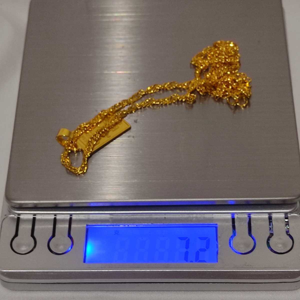 1円スタート エリザベス コインデザイン ネックレス 18K Gold Plated 18KGP 鍍金 ゴールド 45-48㎝ ペンダント necklace レディース 141の画像7