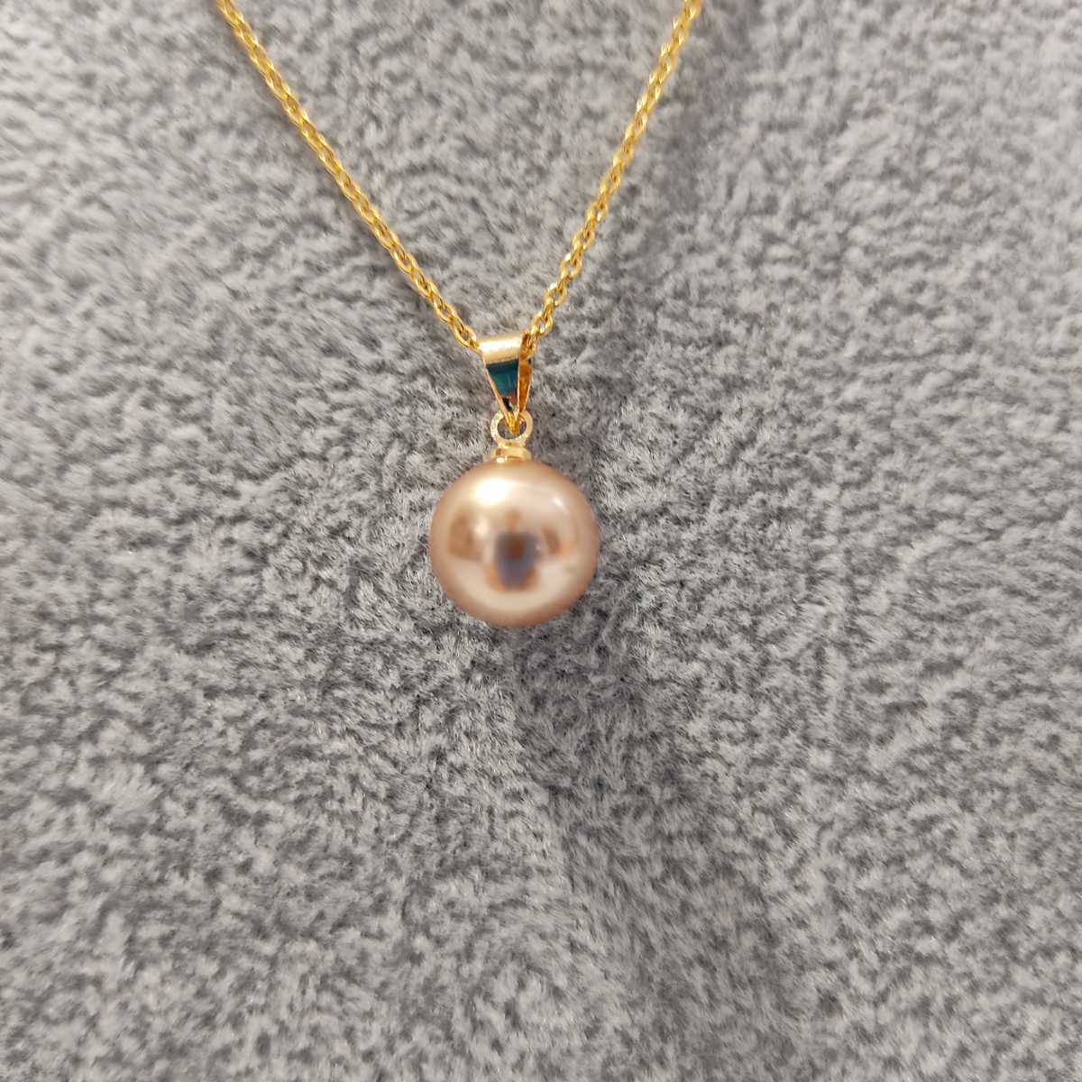 1円スタート パール ペンダントトップ イミテーション 真珠 9㎜ ネックレス necklace レディース 130の画像3