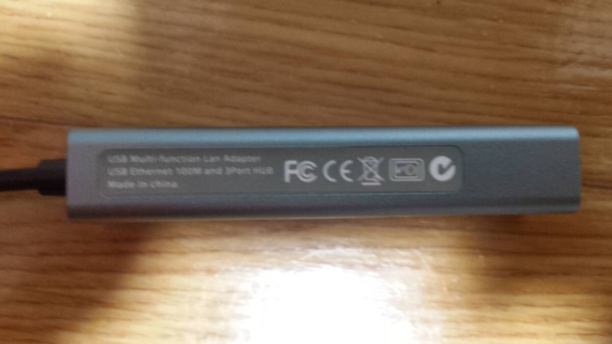 【送料無料】USBハブ LAN Hub RJ45 Type-C【動作OKジャンク】の画像4