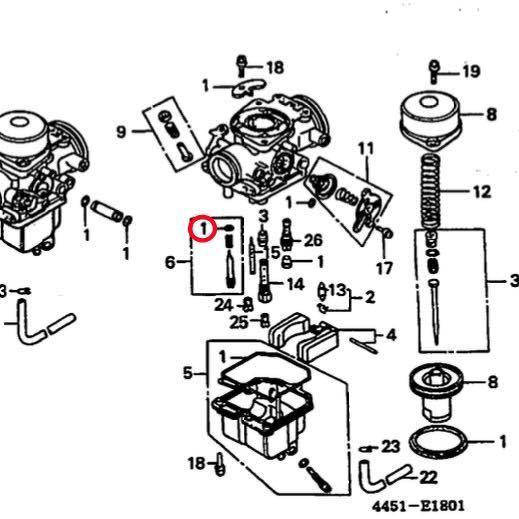 在庫あり 即納 CB750F パイロットスクリュー Oリング 4個セット KEIHIN 純正部品 RC04 CB900F CB1100F SC01 SC11